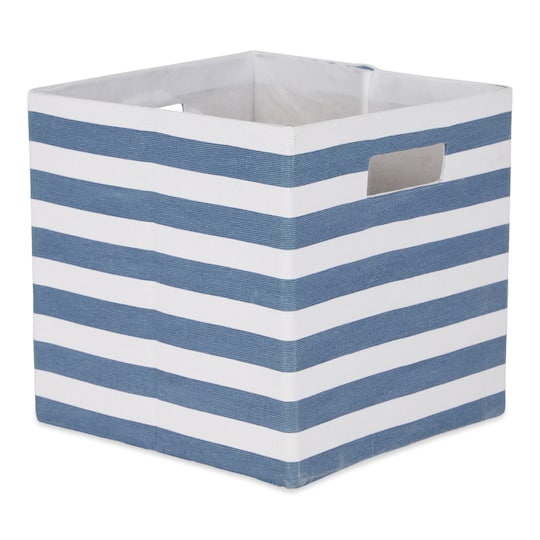 DII&#xAE; Striped Square Storage Cube